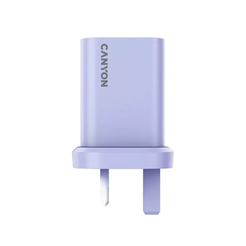 CANYON OnCharge 30CL Max Power Carregador de parede 30W 1xPD UK roxo