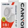 Canyon Suporte de carregamento sem fios 4 em 1, 30W máx., tamanho: 70x70x70,3mm, peso: 414g, com cabo de 1M, branco