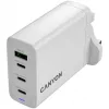 CANYON OnCharge 140 Carregador GaN 150W máx. 3 USB-C + 1 USB-A branco ficha UK