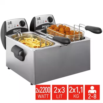 Fritadeira FRITEL Starter 6 litros 4,4 kW cinzento