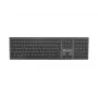 Teclado NATEC NKL-1976 Dolphin FR sem fios Bluetooth 5.0 + 2,4 GHz X-Scissors alumínio fino - layout francês AZERTY - cinzento espacial
