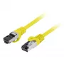 Cabo de rede Lanberg S/FTP Cat.8.1 2m LSZH CU amarelo Fluke testado