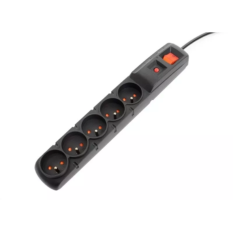 Accura Premium Crown Protetor contra sobretensões 5 tomadas 5,0 m Preto