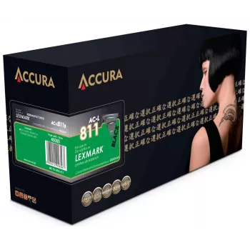 ACCURA Cartucho de toner compatível Lexmark 52D0XA0 preto rendimento extra alto 20.000 páginas