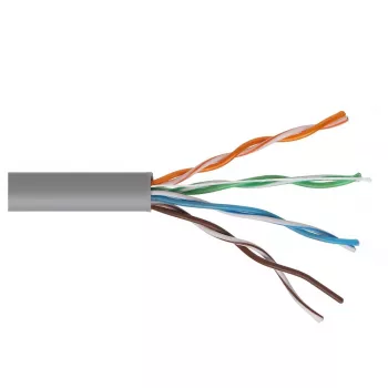 MACLEAN Cabo de Rede UTP Cat 5e CCA 50m Cinzento MCTV-578