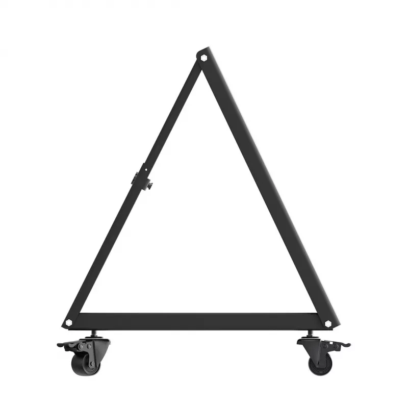 Maclean MC-183 Suporte de Chão Móvel/Trolley para TV, 37-80 polegadas, VESA 800x400, 75 kg, Rodas com Travão, Preto