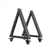 Maclean MC-183 Suporte de Chão Móvel/Trolley para TV, 37-80 polegadas, VESA 800x400, 75 kg, Rodas com Travão, Preto