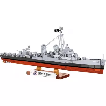 COBI USS Kidd DD-661 Contratorpedeiro Classe Fletcher Kit de Montagem em Plástico 1:350