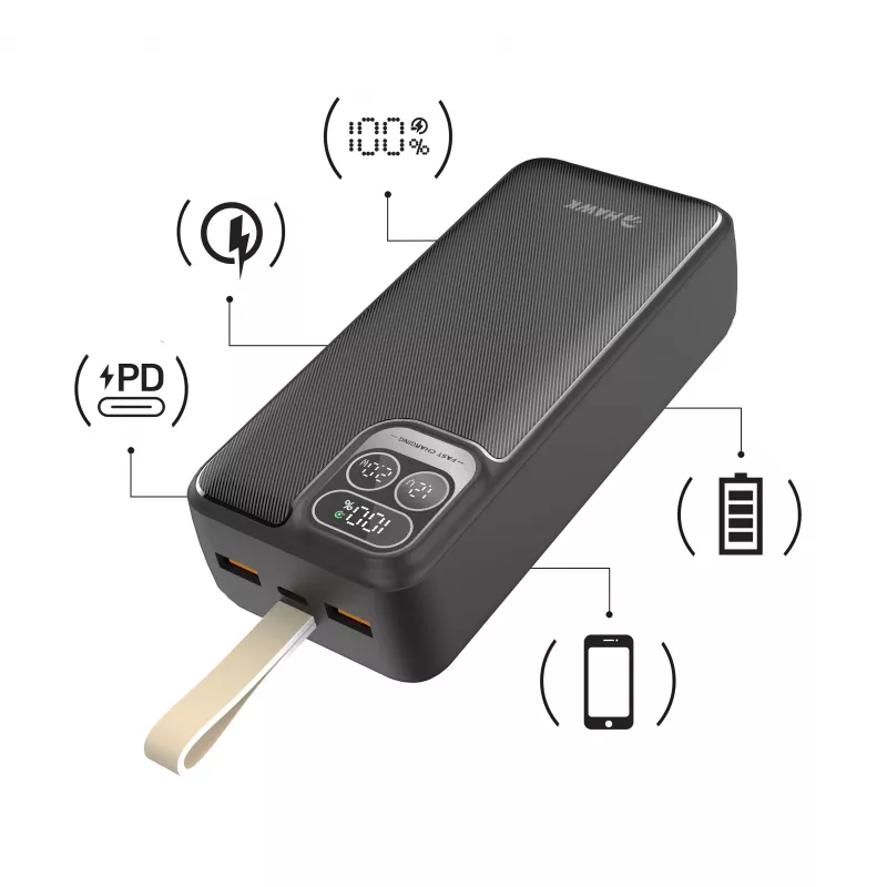 Power bank Hawk HW-PB30000 30000mAh preto