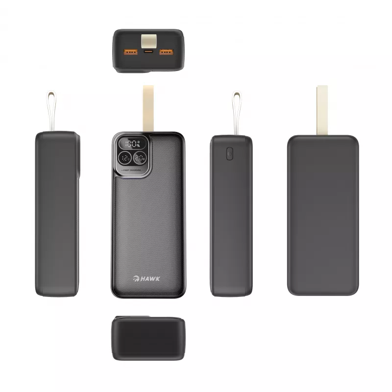 Power bank Hawk HW-PB30000 30000mAh preto