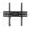 Suporte de parede para TV inclinável KINGMOUNT KG-1004 para ecrãs de 23-65 polegadas, VESA 100x100 a 400x400, até 45 kg