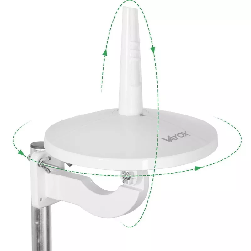 Antena omnidirecional VAYOX VA0066 DVB-T/T2 Digital720 Combo branca