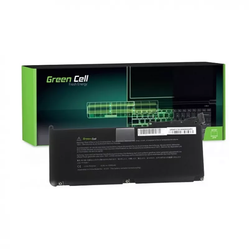 Bateria Green Cell para Apple MacBook 13 A1342 Unibody (Late 2009, Mid 2010) 10,8V 5200mAh