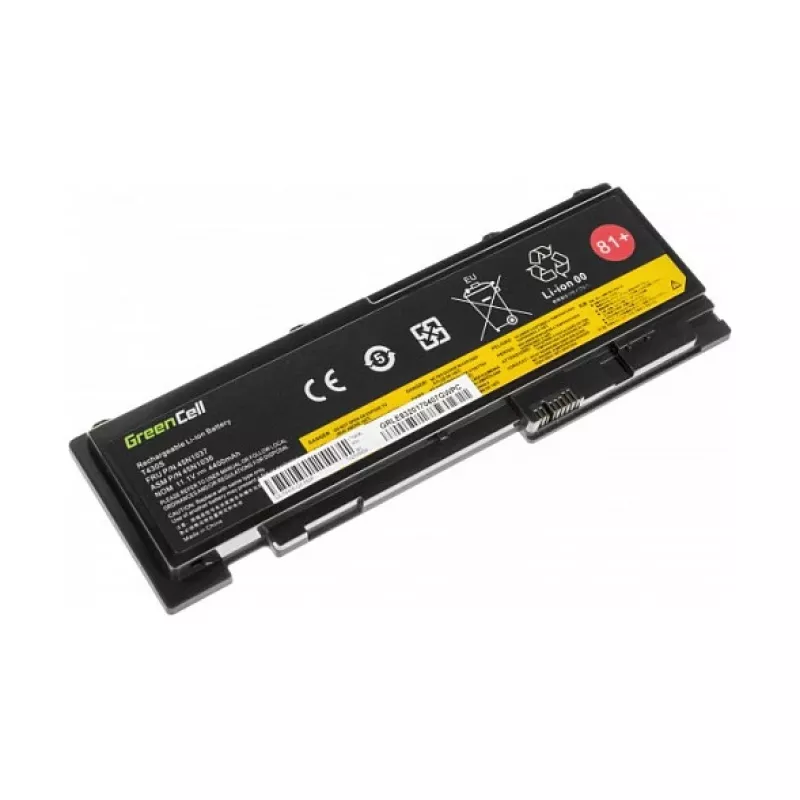 Green Cell Bateria para portátil Lenovo ThinkPad T430s/T430si 11,1V 3400mAh Li-Ion preto
