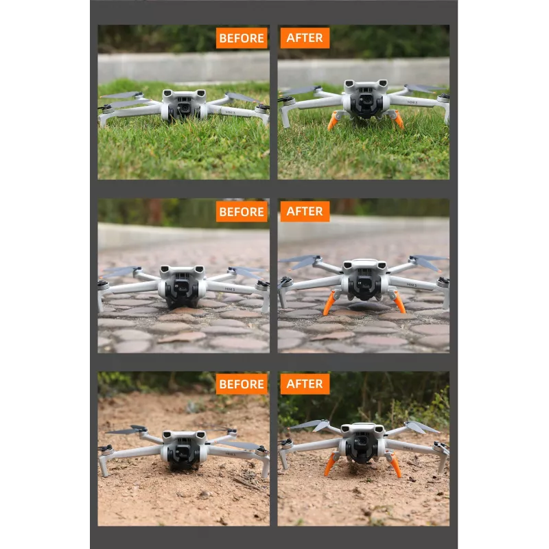 SUNNYLIFE Extensão do trem de aterragem para DJI Mini 3 / Mini 3 Pro - cinzento (MM3-LG551-GY)
