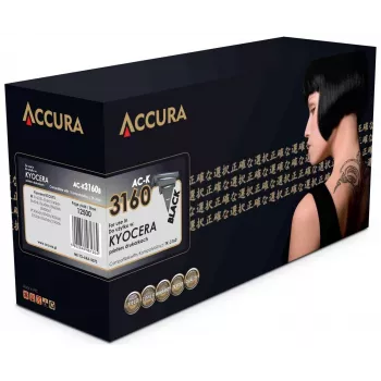 ACCURA Cartucho de toner compatível para Kyocera TK-3160 (preto, alto rendimento)