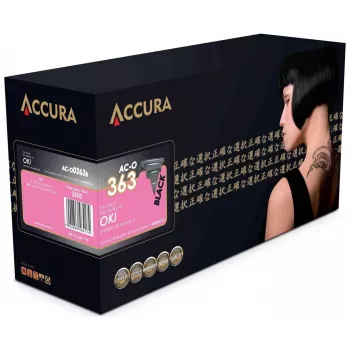 ACCURA Toner OKI (46508712) de substituição – cartucho de toner laser compatível preto para OKI C332dn, C332dnw, MC363dn, MC363dnw – 3.500 páginas