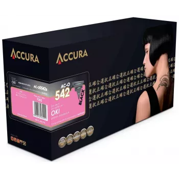 Accura Cartucho de toner preto compatível OKI 46490608