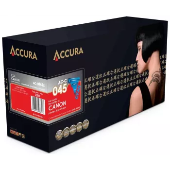 ACCURA Cartucho de toner de substituição Canon CRG-045HC alto rendimento ciano