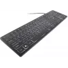 Teclado de membrana com fio retroiluminado Accura Artesia ACC-K1408, tamanho completo QWERTY, LED multicolor, preto