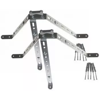 DELTA OPTICAL OMP-50R45-70 suporte de parede para montagem de mastro de antena, aço galvanizado a quente, 50 mm de distância, 45-70 mm de diâmetro de mastro
