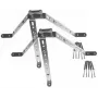 DELTA OPTICAL OMP-50R45-70 suporte de parede para montagem de mastro de antena, aço galvanizado a quente, 50 mm de distância, 45-70 mm de diâmetro de mastro