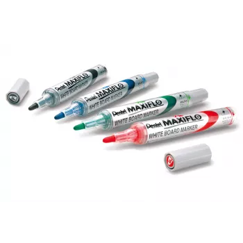 Conjunto de marcadores de quadro branco Pentel Maxiflo Flex-Feel, cores mistas, 2,0 - 5,0 mm, 4 unid.