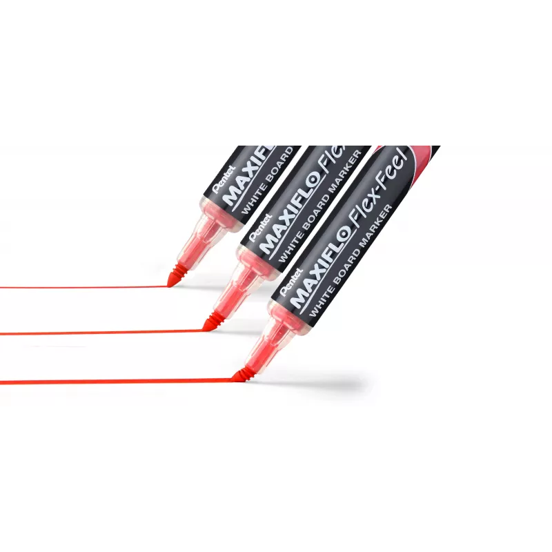 Conjunto de marcadores de quadro branco Pentel Maxiflo Flex-Feel, cores mistas, 2,0 - 5,0 mm, 4 unid.