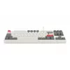 Teclado mecânico KRUX ATAX PRO RGB Creator Retro Gateron Yellow Pro (TKL, 87 teclas, hot-swappable, USB-C, keycaps PBT Double-Shot, RGB por tecla)