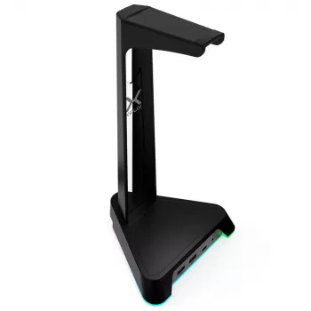 Suporte para headset KRUX Rivt com iluminação RGB, preto (KRXG003)