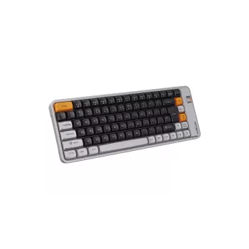 Teclado mecânico KRUX Zyro 75% Gateron Yellow Pro RGB preto
