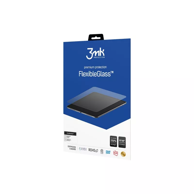 3MK PROTECTION Película de proteção de ecrã FlexibleGlass para Lenovo Tab 4 10 Plus (TB-X704F, TB-X704L) - vidro híbrido, dureza 7H, 0,3 mm, transparente