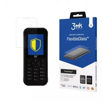 Película de proteção de ecrã 3MK Hybrid Glass FlexibleGlass para CAT B40