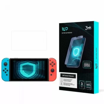 Protetor de ecrã 3MK 1UP Gaming para Nintendo Switch (pack de 3) - Película de polímero flexível, autorregeneradora, cristalina