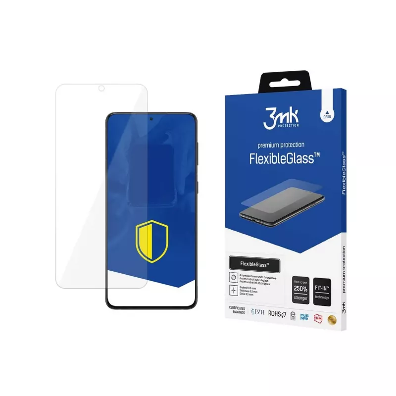 Protetor de ecrã em vidro híbrido 3MK Samsung Galaxy S22 Plus FlexibleGlass