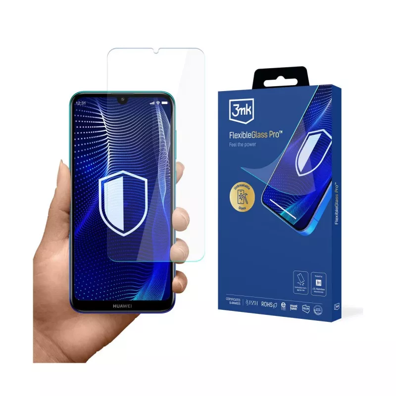 Película protetora de ecrã 3MK PROTECTION FlexibleGlass Pro para Huawei Y7 2019