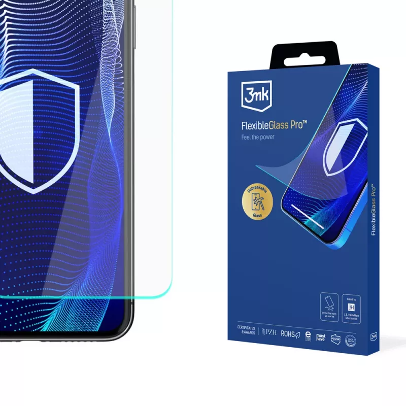 3MK PROTECTION LG K50S - Película protetora de ecrã de vidro híbrido 3mk FlexibleGlass Pro