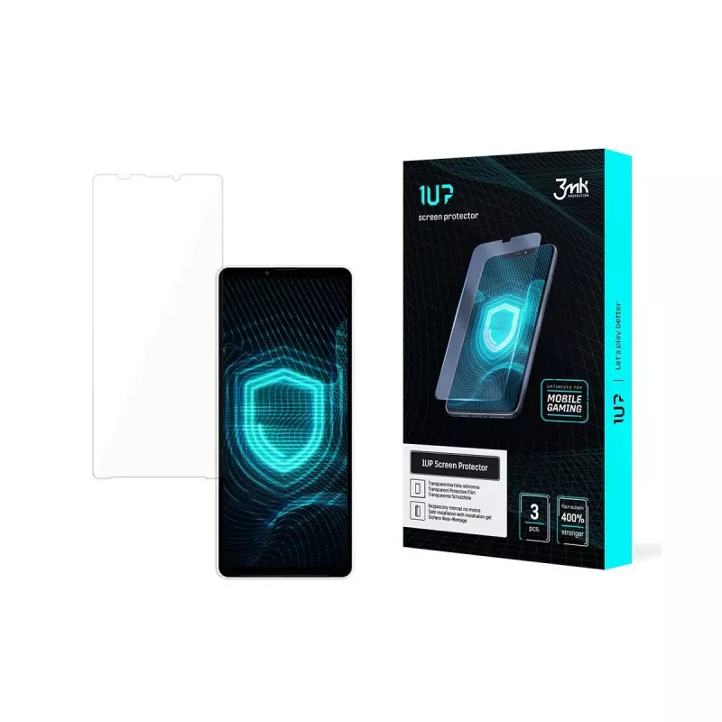 Película protetora de ecrã 3MK 1UP Gaming para Sony Xperia 10 V (pack de 3)