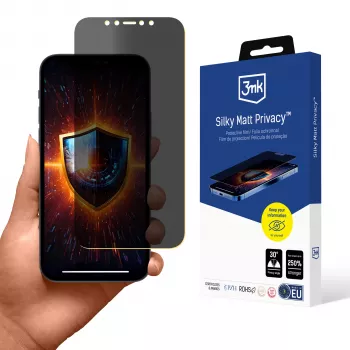 3mk Película de Proteção de Privacidade Silky Matt para Apple iPhone 12/12 Pro