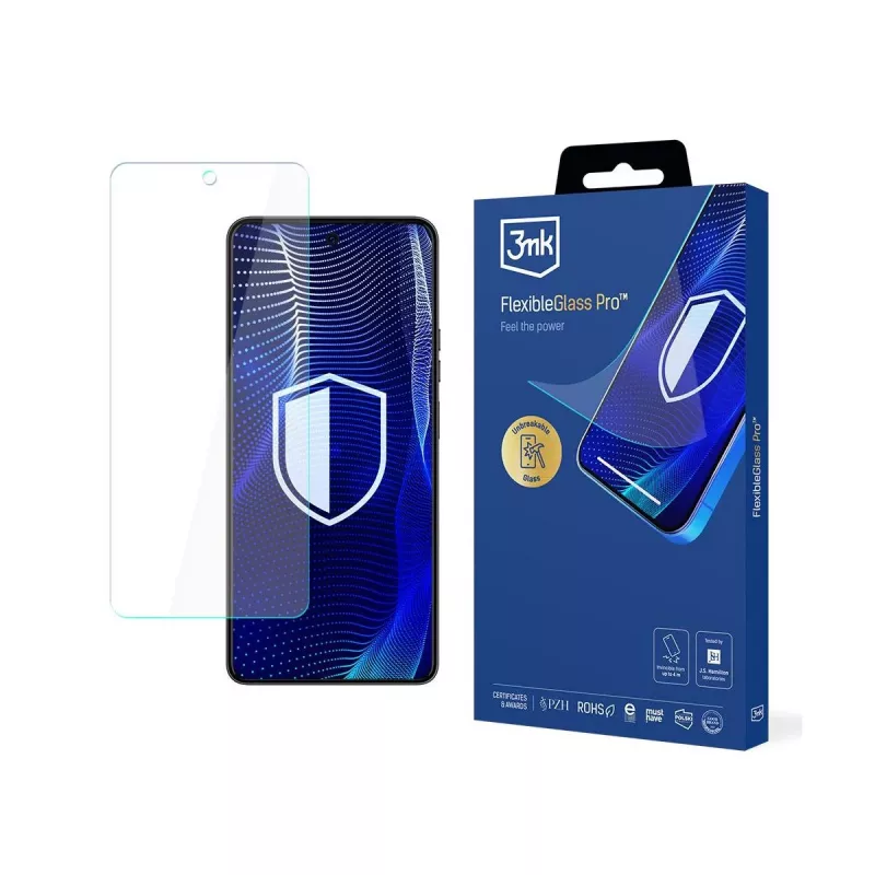 3MK PROTECTION Tecno POVA 6 - Película de proteção de ecrã de vidro híbrido FlexibleGlass Pro 3mk
