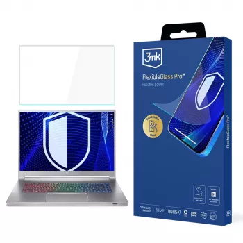 Proteção de ecrã 3MK PROTECTION FlexibleGlass Pro para Acer Predator Triton 300 SE 14 (PT314-51s) - Vidro híbrido, dureza 7H, 0,3 mm, transparente
