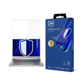 Proteção de ecrã 3MK PROTECTION FlexibleGlass Pro para Acer Predator Triton 300 SE 14 (PT314-51s) - Vidro híbrido, dureza 7H, 0,3 mm, transparente