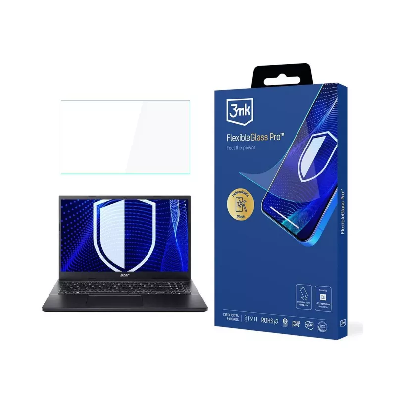 Película de proteção de ecrã 3MK PROTECTION FlexibleGlass Pro para Acer Aspire 7 - até 17