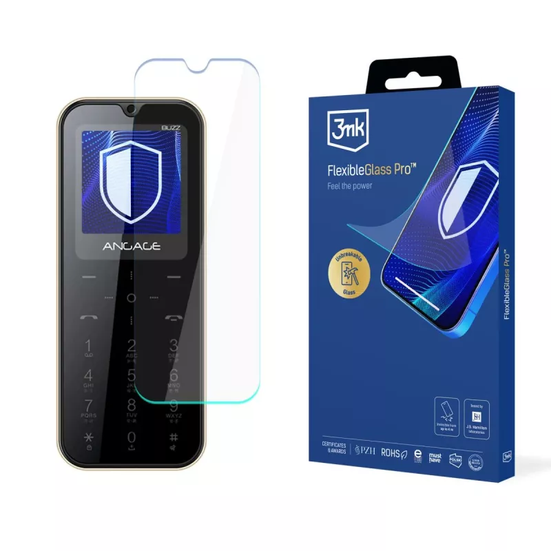 Película de proteção de ecrã em vidro híbrido 3MK PROTECTION FlexibleGlass Pro para Angage Buzz - para Samsung Galaxy A52/A52s/A53 5G