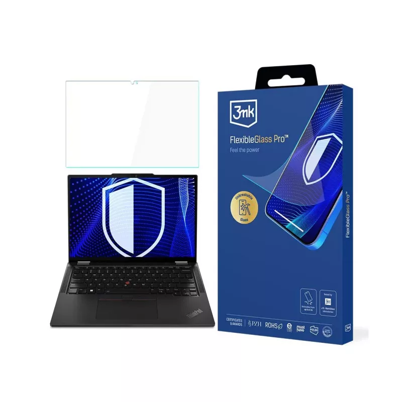 Película de proteção de ecrã 3MK PROTECTION FlexibleGlass Pro para Lenovo ThinkPad X13 Yoga Gen 1 (13,3 polegadas)