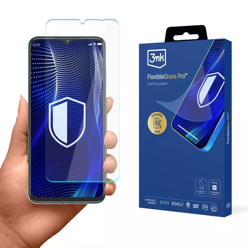 3MK PROTECTION Película de ecrã FlexibleGlass Pro Hybrid Glass para Coolpad C15