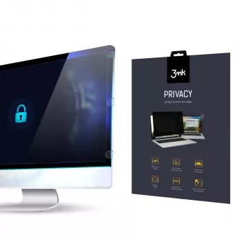 Filtro de privacidade 3MK de 2 vias para iiyama ProLite TF2238MSC-B1, até 23 polegadas, sem cola