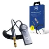 3mk adaptador áudio Bluetooth - recetor Bluetooth 5.0 com AUX 3,5 mm, USB-C, bateria de 10 h, preto