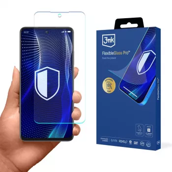 3MK PROTECTION Vivo Y36c - película de proteção de ecrã em vidro híbrido 3mk FlexibleGlass Pro, transparente