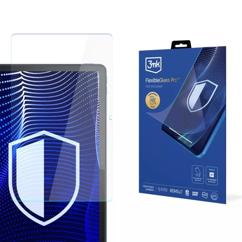 3MK PROTECTION Película de proteção de ecrã FlexibleGlass Pro para Lenovo Tab M10A 5G - vidro híbrido, dureza 7H, 0,3 mm, transparente